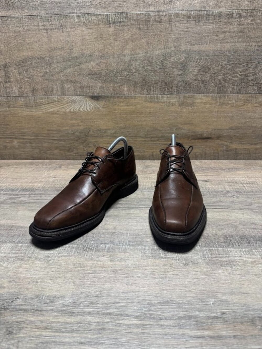 Allen Edmonds Warren Brown Leather Blucher Bicycle Toe Shoes Men's Size 11